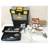 Large Rolling Art Bin w/Cake Decorating Supplies