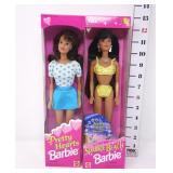 Pretty Hearts & Sparkle Beach Barbies - NIB