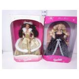 Winter Fantasy Barbies 1995 & 1996 - NIB