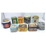 (9) Reproduction Vintage Food Tins