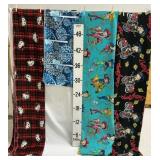 (4) Fleece Blankets