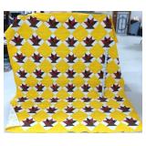 Hand Stitched Basket Patterned Quilt