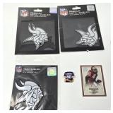 Minnesota Vikings Emblems, C. Carter Pin, & San