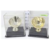(2) Baseball Glove Display Cases