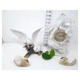 Ceramic Doves, Wooden Swans and Satin Glass