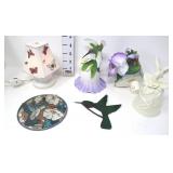 Hummingbird, Flowers & Butterflies Trinkets &
