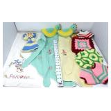 Aprons, Tablecloth & Crocheted Potholders