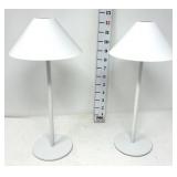 2 Small Rechargeable LED Table Lamps - Not Tested