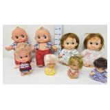 (8) Various Vinyl Dolls