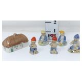 Wade Leprechauns & Thatched Hut