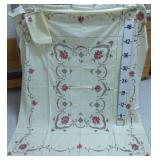 Embroidered Tablecloth w/ (8) Napkins