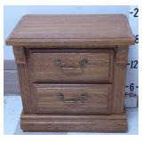 Wooden 2 Drawer Nightstand - Scuffs/Scratches