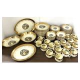 92 pc Crest-o-Gold China w/ 22k Gold Rims