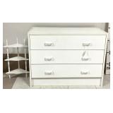 White 3 Drawer Dresser & Corner Shelf