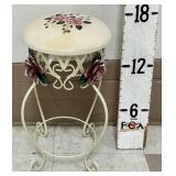 Decorative Floral Stool