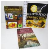 (3) Colored Pencil Guide Books