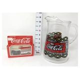 Coca Cola Pitcher & Diecast Toy