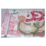 Multi - Colored Embroidered Doilies