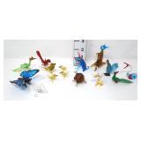 (15) Hand Blown Glass Miniatures Animal Figurines