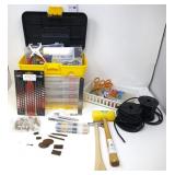 Craft Box w/ Snaps, Rivet Kit, Leather & Tools