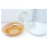 Fire King Iridescent Orange Bowl, Federal Glass