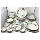 Wawel Rose Pattern China - 8 Place Setting-Poland