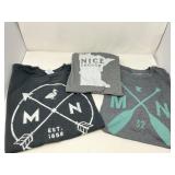 (3) Menï¿½s Minnesota Tees - 3XL - One is New