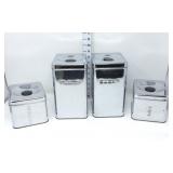 (4) Lincoln BeautyWare Metal Kitchen Canisters