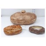 (3) Potato Serving Dishes