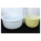 (1) Fire King & (1) Glasbake Mixing Bowl