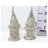(2) Pewter Gnomes