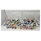 (2) Containers w/ Various Thread