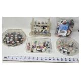 (4) Containers with Small Spools of Thread,