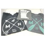 (3) Menï¿½s Minnesota Tees - 3XL - One is New