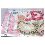 Multi - Colored Embroidered Doilies