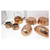 Vintage Copper Toned Kitchen Items