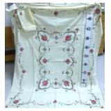 Embroidered Tablecloth w/(8) Napkins