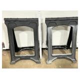 (2) Folding Plastic Sawhorses