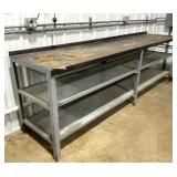 Heavy Duty Industrial Workbench w/2 Shelves