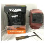 Vulcan Welding Helmet - NIB, Chipping Hammer