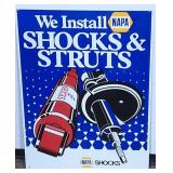 NAPA - "We Install Shocks & Struts" Sign - NOS