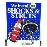 NAPA - "We Install Shocks & Struts" Sign - NOS
