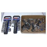 (2) 3/8" Dr. Metric Ratchet Sets & Misc Sockets