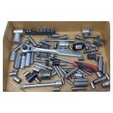 3/8" & 1/2" Ratchets w/Misc Sockets