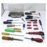 Tool Shop Drive Bit Set & Misc Screwdrivers
