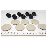 (7) Desk Chair Wheels & Furniture Movers