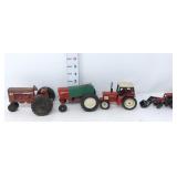 (4) International Toy Tractors