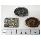 (3) Case Tractor Belt Buckles