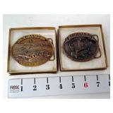(2) Krause Farm Equipment Belt Buckles