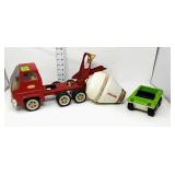 Tonka Cement Mixer Truck & Mini Ruff Rider Car